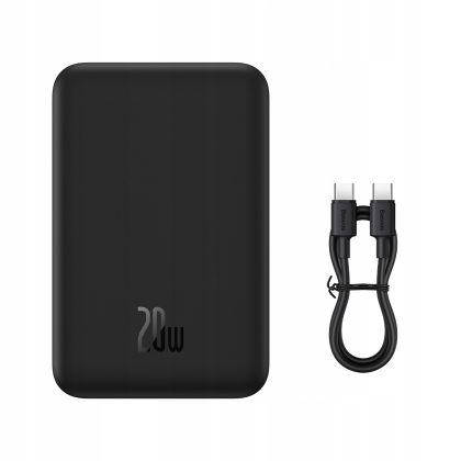 BASEUS SZYBKI POWER BANK 20000MAH PD 20W USB-C MAGSAFE ŁADOWANIE INDUKCYJNE